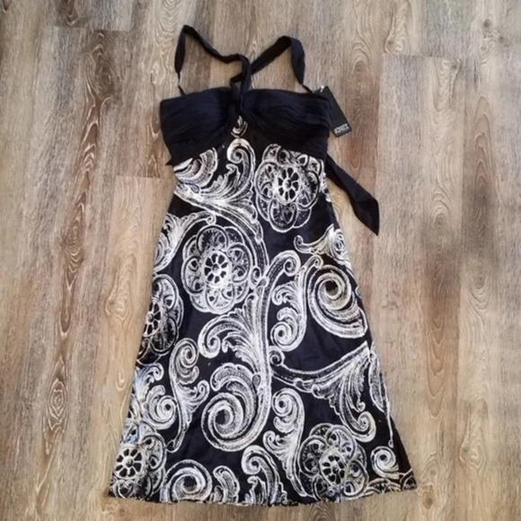 Adrianna Papell Silk Dress Size 4 NWT - Picture 2 of 9